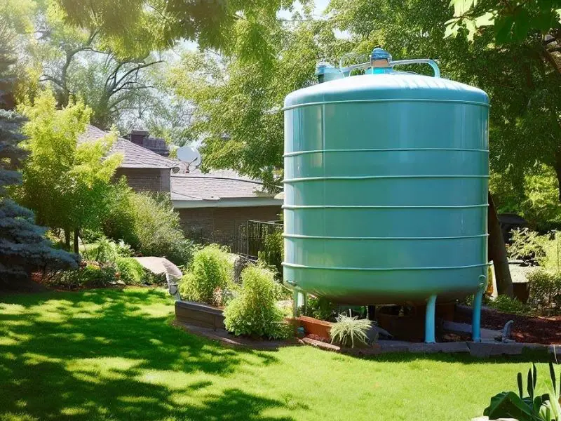 Above-ground-water-storage-tank